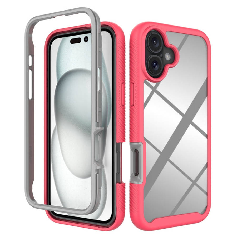 Starry Sky Solid Color Shockproof TPU Clear PC Phone Case, For iPhone 16 Pro Max, For iPhone 16 P...