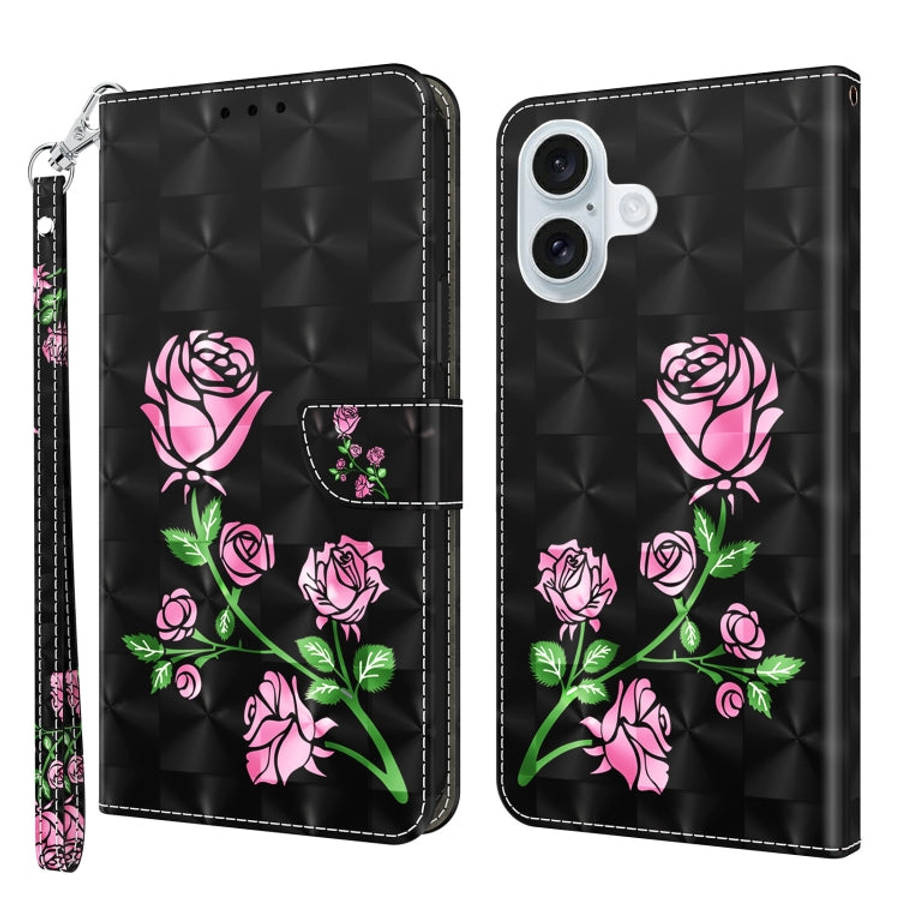 3D Painted Leather Phone Case, For iPhone 16 Pro Max, For iPhone 16 Pro, For iPhone 16 Plus, For ...