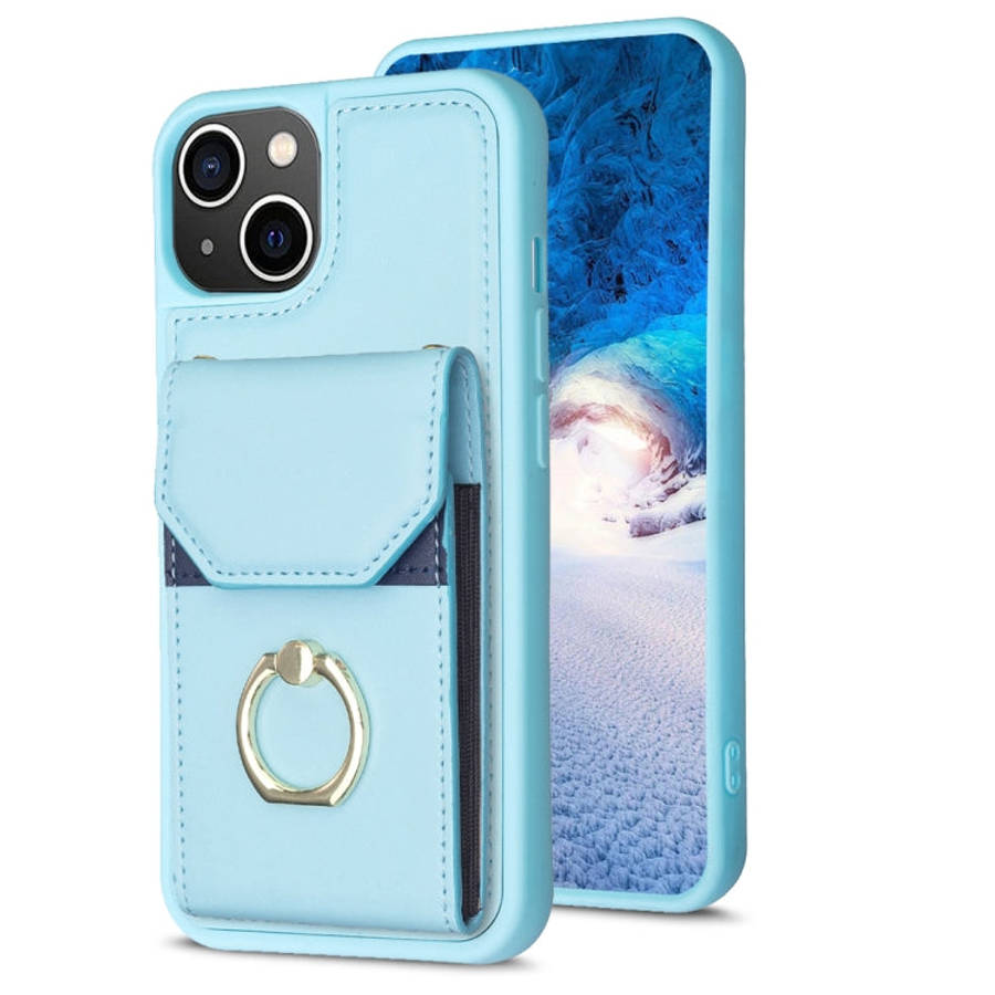 BF29 Organ Card Bag Ring Holder Phone Case, For iPhone 15 Pro Max, For iPhone 15 Pro, For iPhone ...