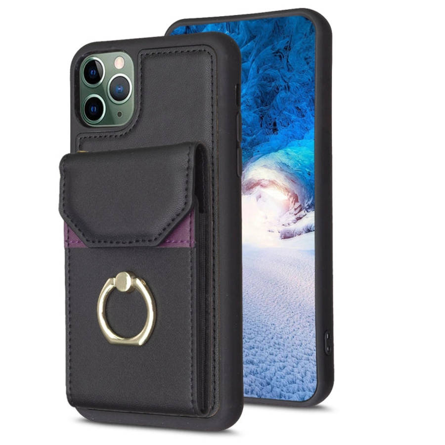 BF29 Organ Card Bag Ring Holder Phone Case, For iPhone 13 Pro Max, For iPhone 13 Pro, For iPhone ...