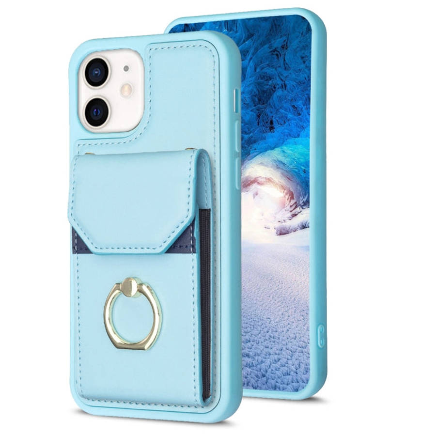 BF29 Organ Card Bag Ring Holder Phone Case, For iPhone 13 Pro Max, For iPhone 13 Pro, For iPhone ...