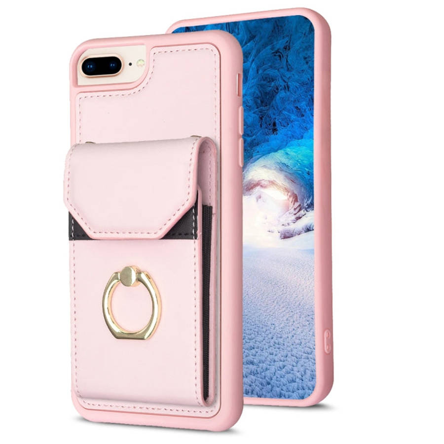 BF29 Organ Card Bag Ring Holder Phone Case, For iPhone XS Max, For iPhone 8 Plus / 7 Plus