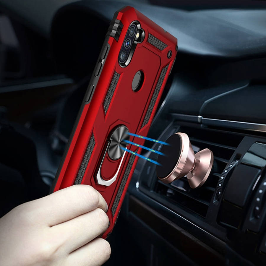 Shockproof TPU + PC Protective Case with 360 Degree Rotating Holder, For Galaxy A11 US