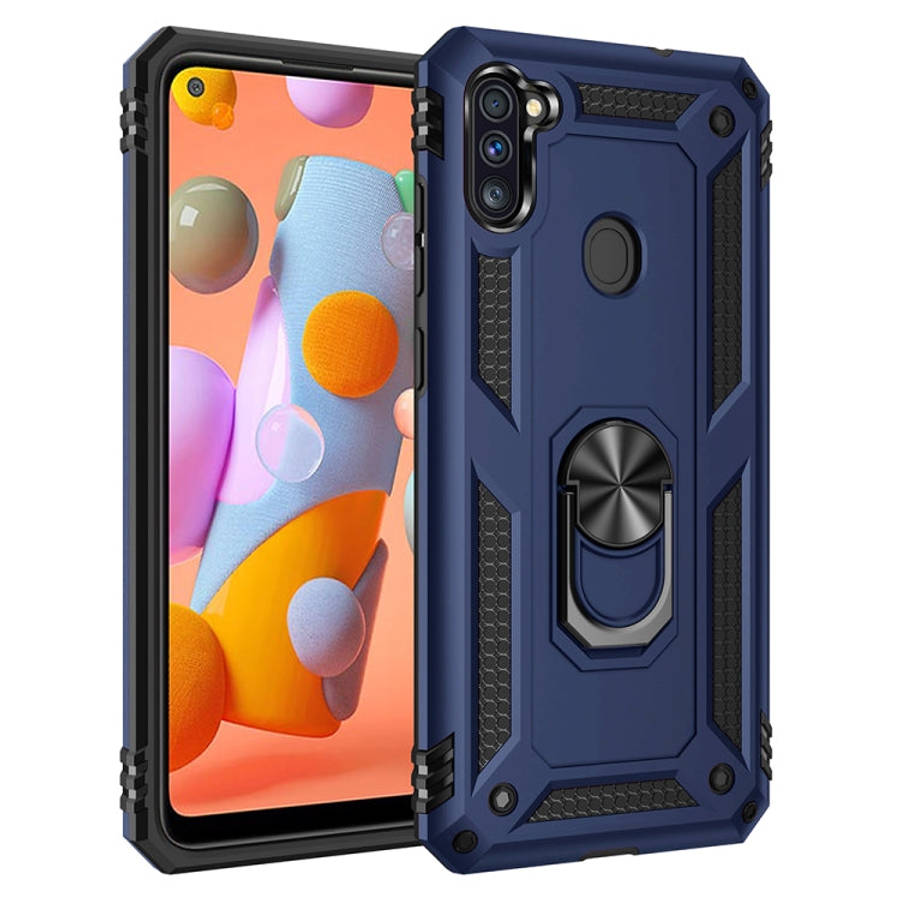 Shockproof TPU + PC Protective Case with 360 Degree Rotating Holder, For Galaxy A11 US