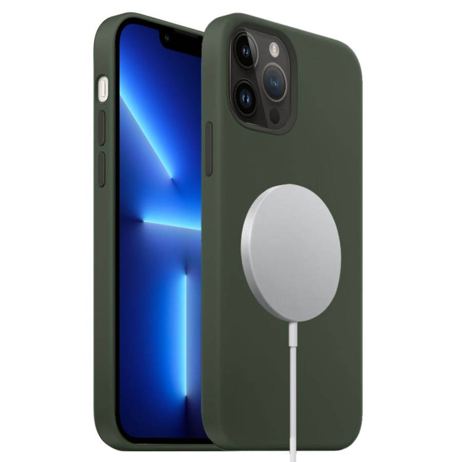 Liquid Silicone Full Coverage MagSafe Phone Case, For iPhone 13 Pro Max, For iPhone 13 Pro, For i...