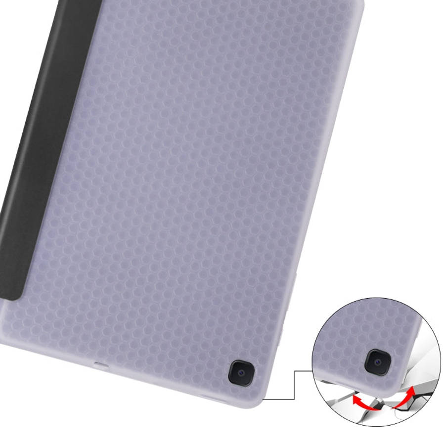 For Samsung Galaxy Tab S6 Lite P610 3-folding Horizontal Flip PU Leather + Shockproof TPU Case wi...
