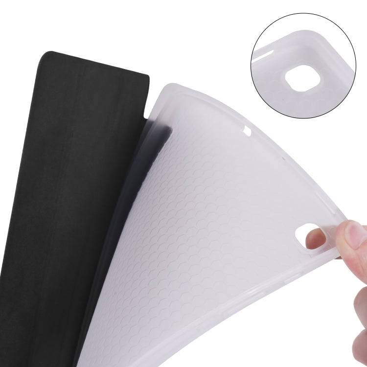 For Samsung Galaxy Tab S6 Lite P610 3-folding Horizontal Flip PU Leather + Shockproof TPU Case wi...