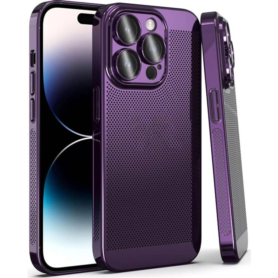 Fine Mesh Cooling Phone Case, For iPhone 15 Pro Max, For iPhone 15 Pro, For iPhone 15 Plus, For i...
