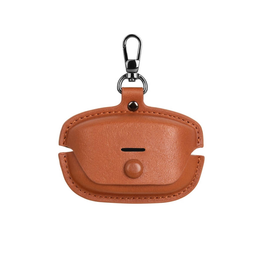 Leather TWS Earphone Protective Case with Hook, For Sony WF-1000XM6, For Sony WF-1000XM4
