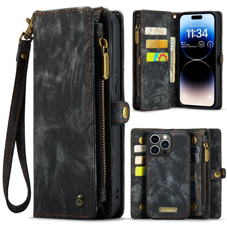 CaseMe 008 Detachable Multifunctional Leather Phone Case, For iPhone 15 Pro Max, For iPhone 15 Pr...