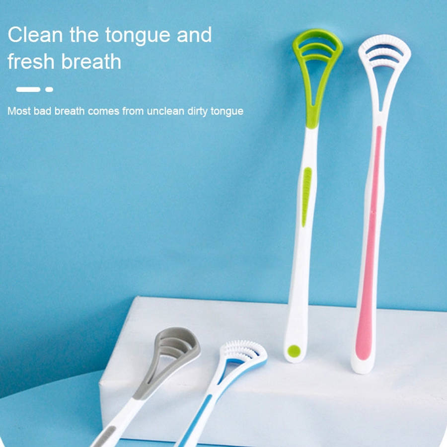 Tongue Cleaner Brush, Random Color
