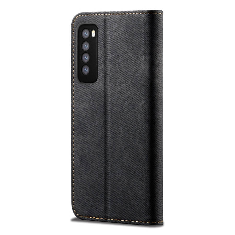 Denim Texture Casual Style Horizontal Flip Leather Case with Holder & Card Slots & Wallet, For Hu...