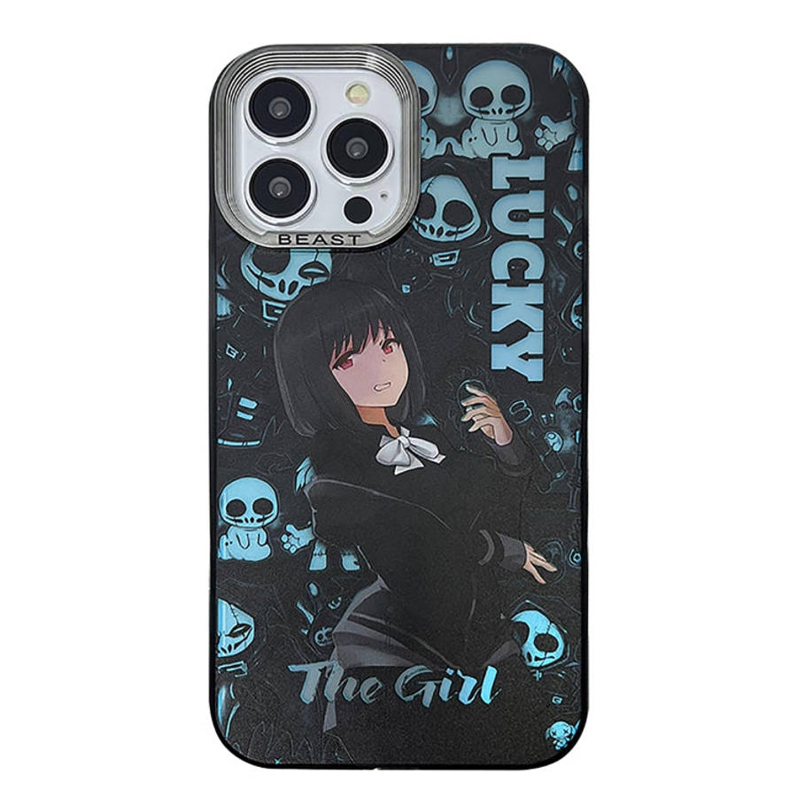 Aurora Series Painted Pattern Phone Case, For iPhone 14, For iPhone 15 Pro Max, For iPhone 15 Pro...