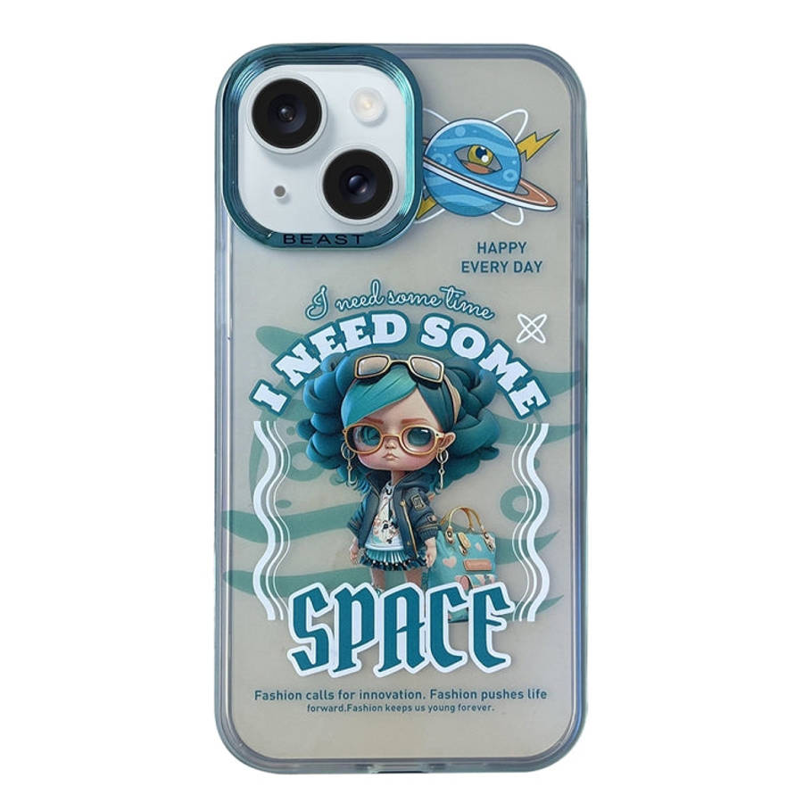 Aurora Series Painted Pattern Phone Case, For iPhone 14, For iPhone 15 Pro Max, For iPhone 15 Pro...