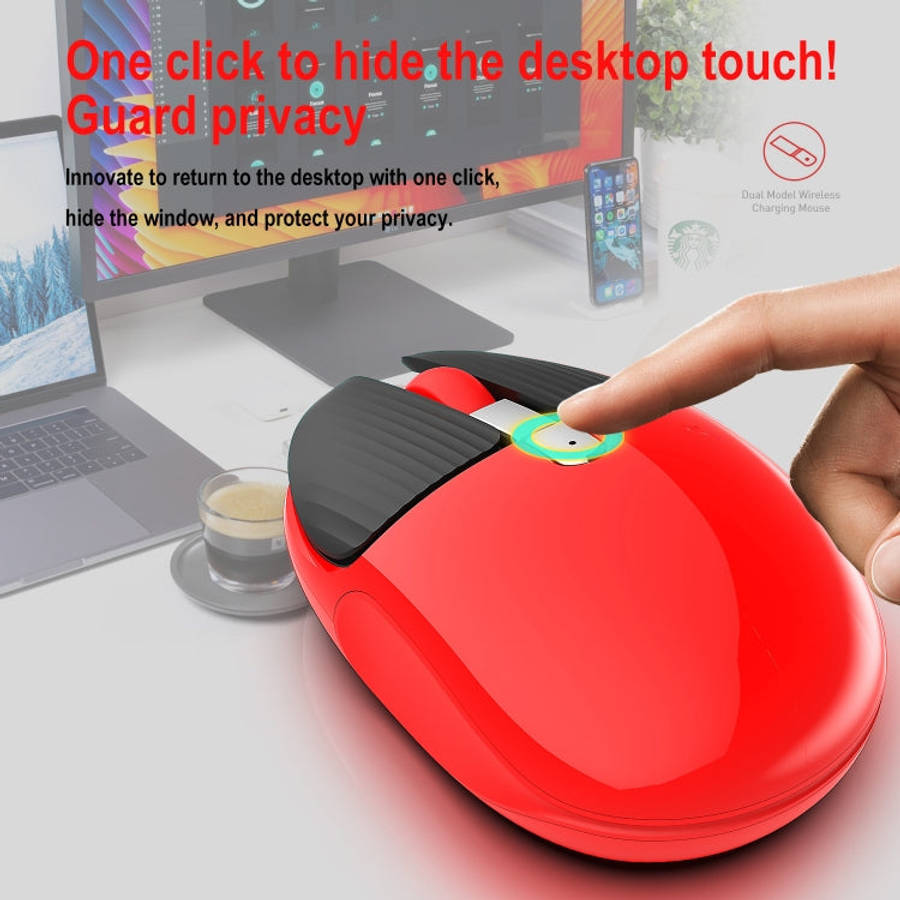 HXSJ M106 2.4GHZ 1600dpi Single-mode Wireless Mouse USB Rechargeable