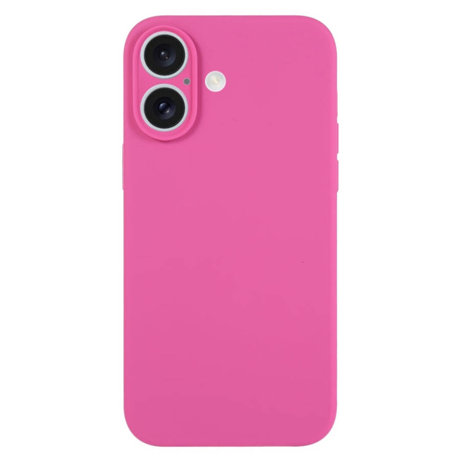 Pure Color Liquid Silicone Fine Pore Phone Case, For iPhone 16