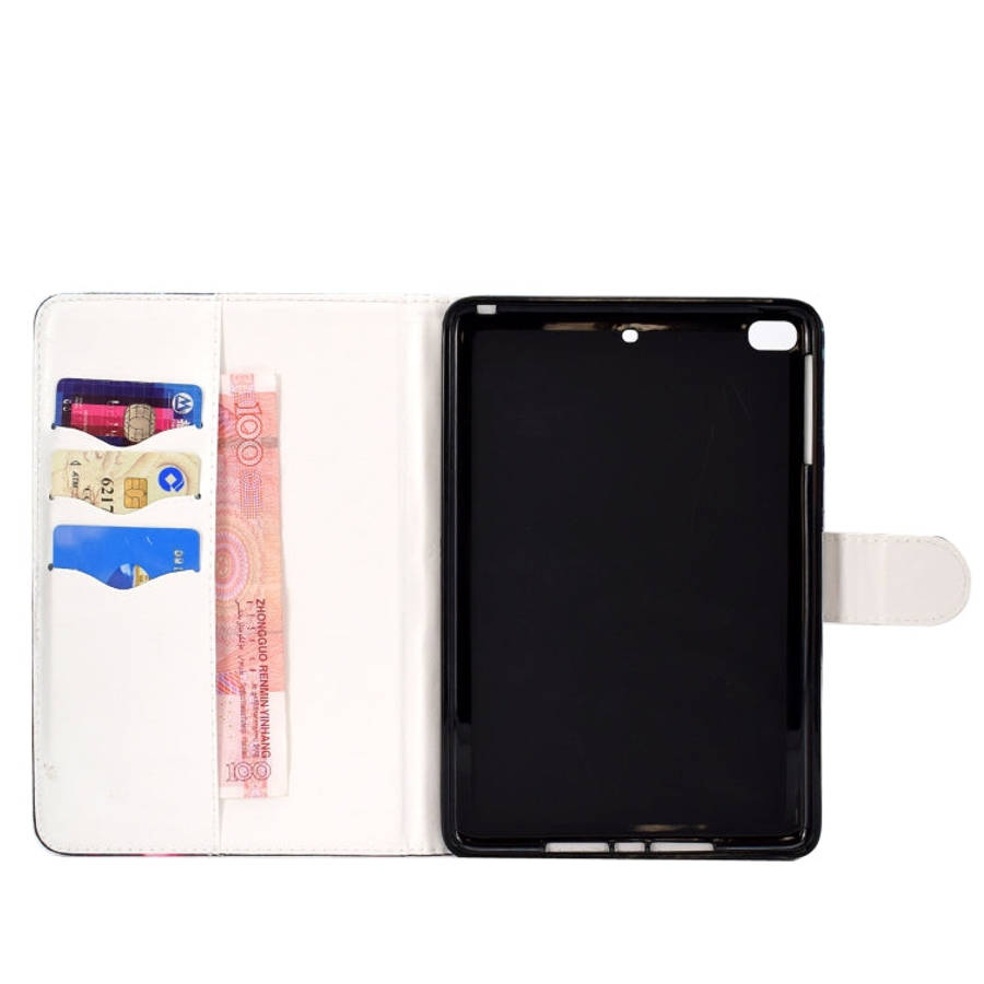 Colored Drawing Pattern Horizontal Flip PU Leather Case with Holder & Card Slot & Sleep / Wake-up...