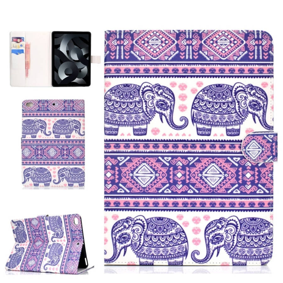 Colored Drawing Pattern Horizontal Flip PU Leather Case with Holder & Card Slot & Sleep / Wake-up...