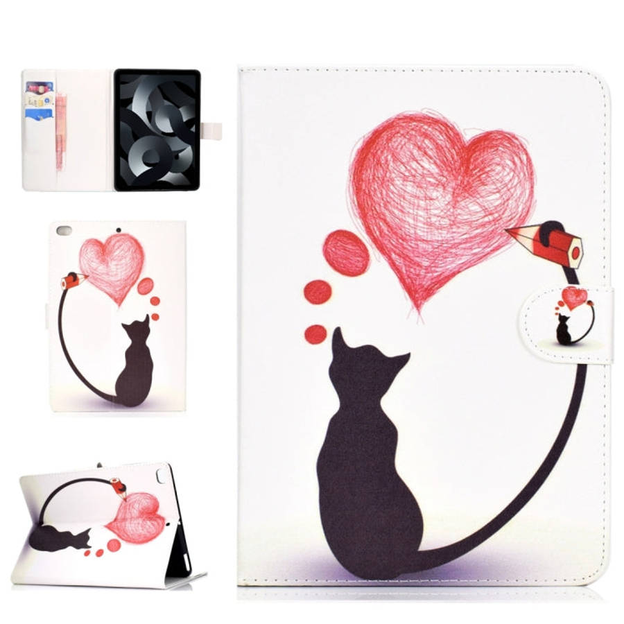 Colored Drawing Pattern Horizontal Flip PU Leather Case with Holder & Card Slot & Sleep / Wake-up...