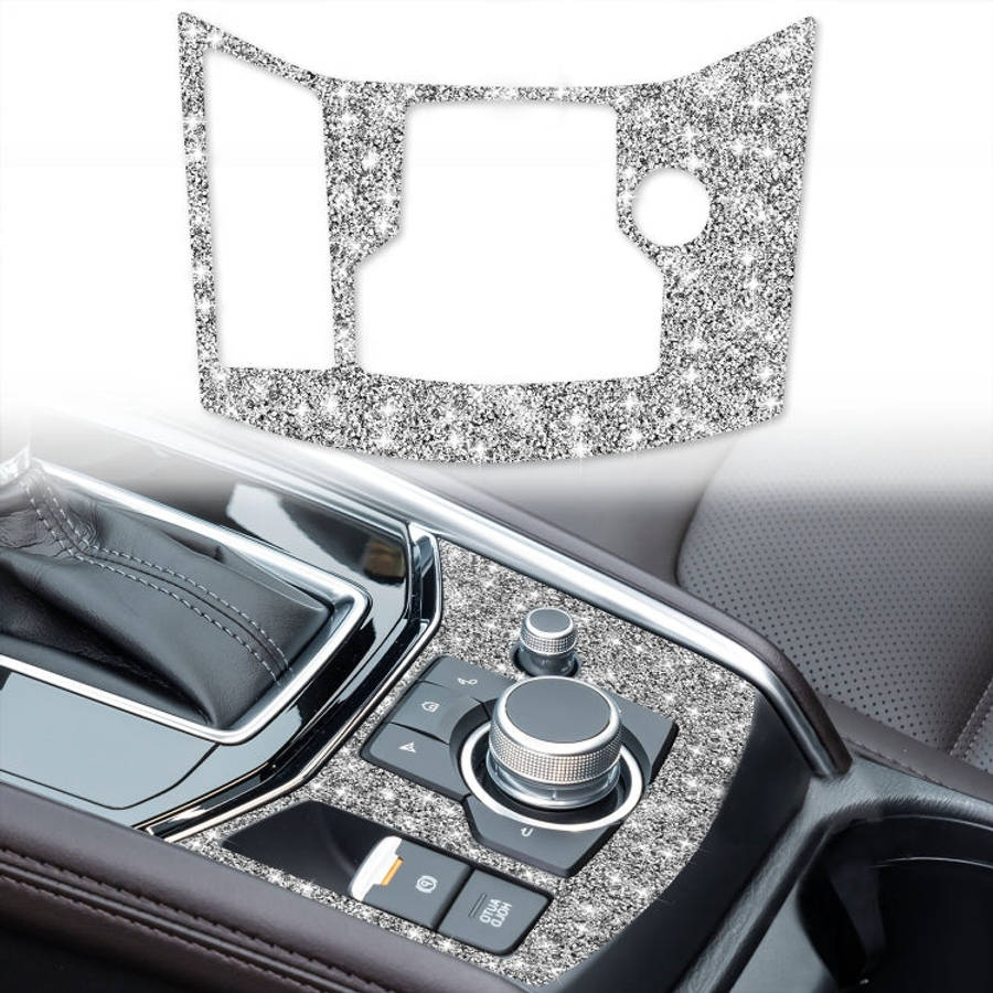 For Mazda CX-5 2017-2018 Car Electronic Handbrake Panel Diamond Decorative Sticker, Left Drive, C...