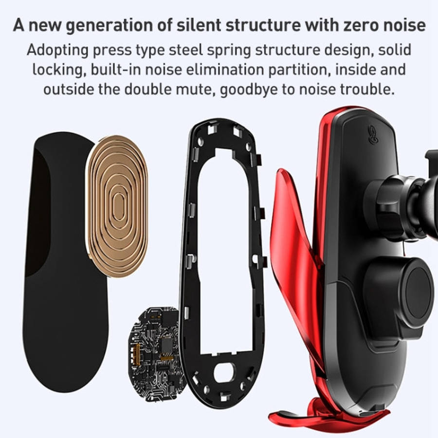 M1 Electric Opening/Closing Wireless Fast Charging Air Outlet Car Holder