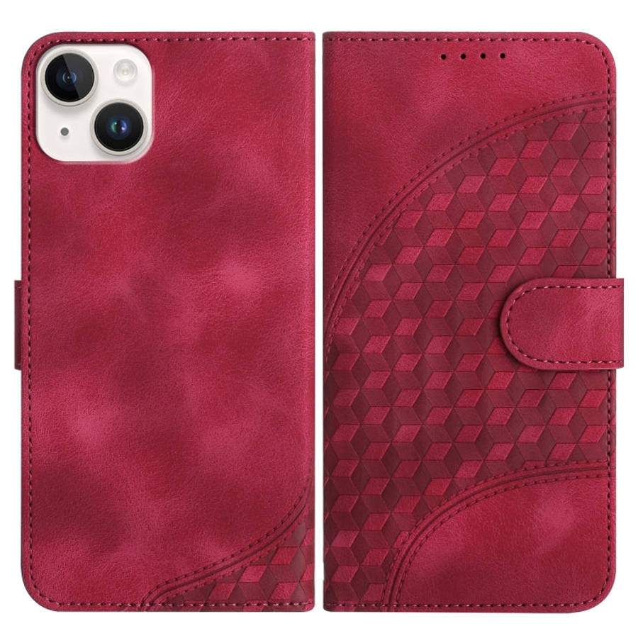 YX0060 Elephant Head Embossed Phone Leather Case with Lanyard, For iPhone 16 Pro, For iPhone 16 P...