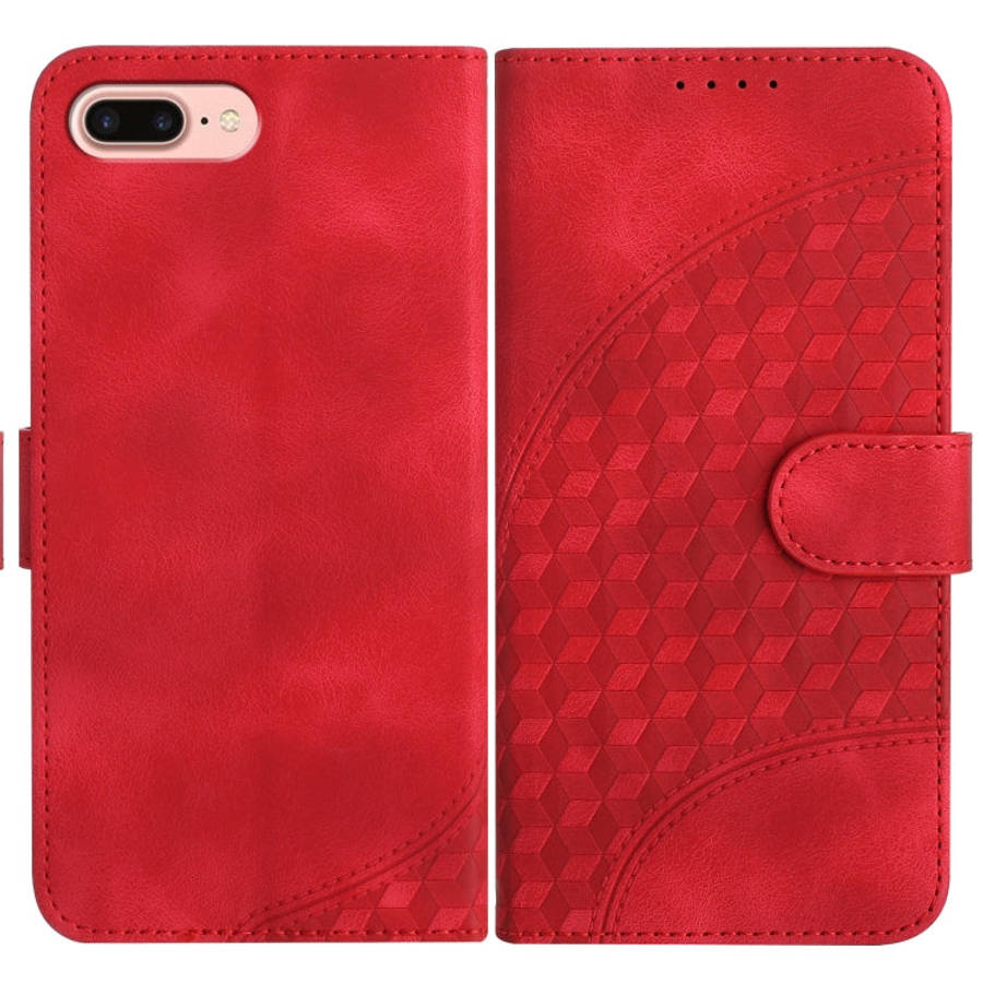 YX0060 Elephant Head Embossed Phone Leather Case with Lanyard, For iPhone XS Max, For iPhone 8 Pl...