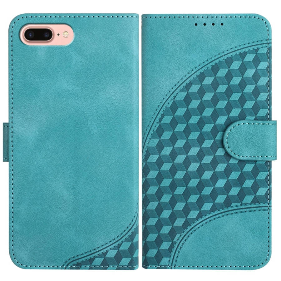 YX0060 Elephant Head Embossed Phone Leather Case with Lanyard, For iPhone XS Max, For iPhone 8 Pl...