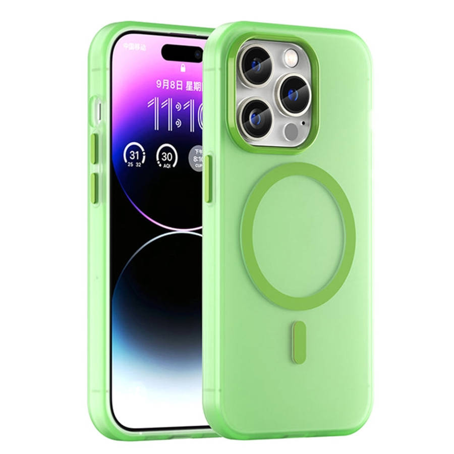 MagSafe Frosted Translucent TPU + PC Full Coverage Phone Case, For iPhone 15, For iPhone 14 Plus,...