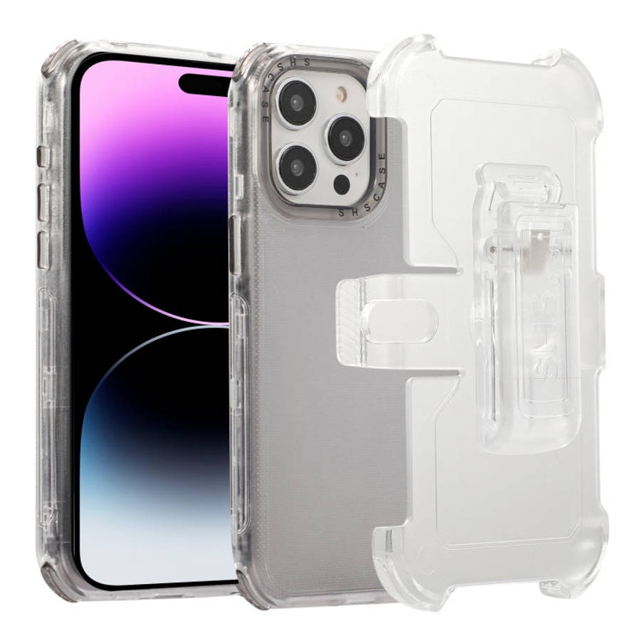 Frosted PC+TPU Phone Case with Back Clip, For iPhone 15 Pro Max, For iPhone 15 Pro, For iPhone 15...