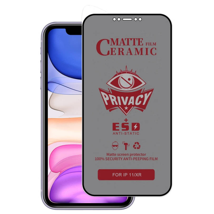 Full Coverage Frosted Privacy Ceramic Film, For iPhone 17e / 16e / 14 / 13 Pro / 13, For iPhone 1...