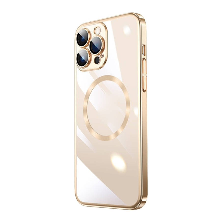 Magsafe Magnetic Electroplated PC Phone Case, For iPhone 15 Pro Max, For iPhone 15 Pro, For iPhon...