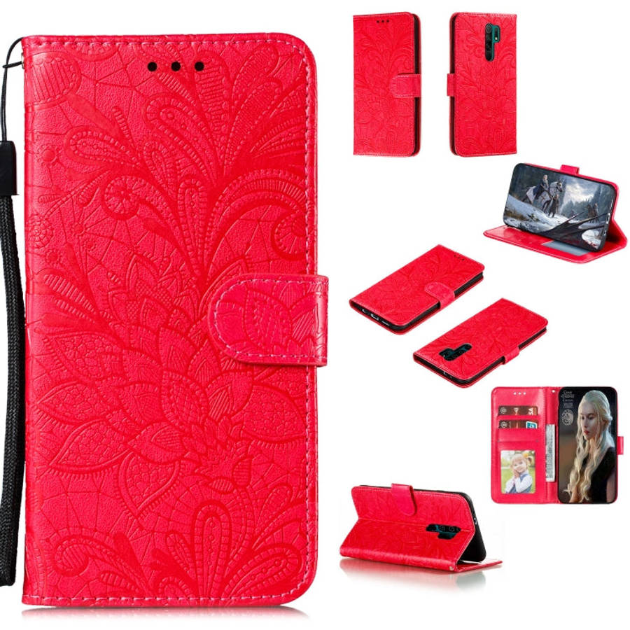 Lace Flower Horizontal Flip Leather Case with Holder & Card Slots & Wallet & Photo Frame, For Xia...