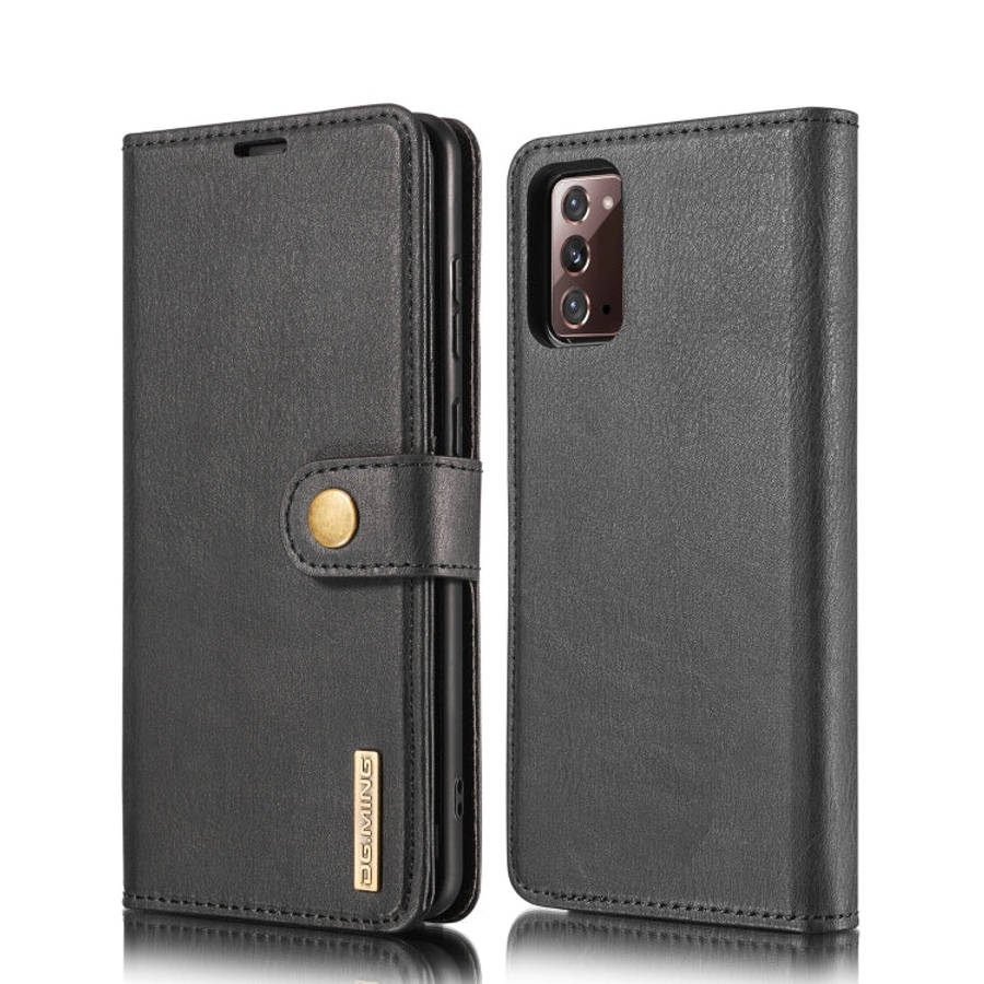 DG.MING Crazy Horse Texture Flip Detachable Magnetic Leather Case with Holder & Card Slots & Wall...