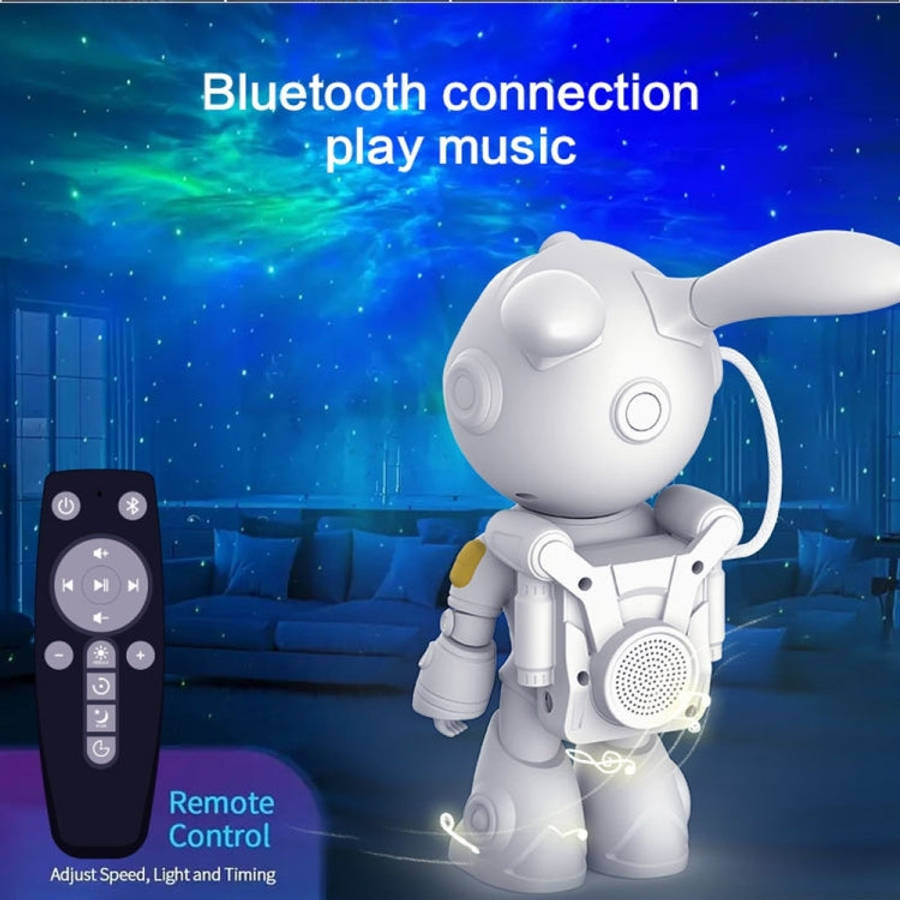 G001 Space Rabbit Starry Sky Projection Lamp Bluetooth Speaker 2 in 1 Laser Light, G001 Bluetooth