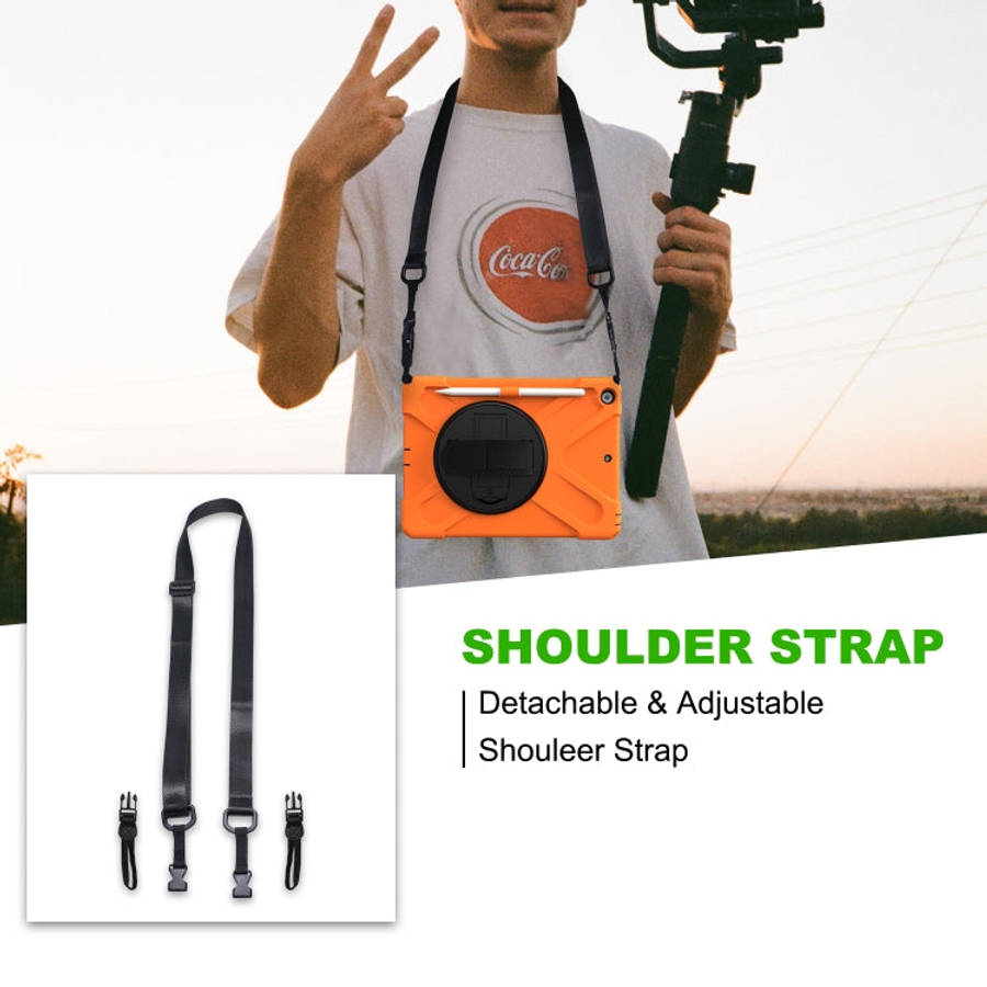 Shockproof Colorful Silicone + PC Protective Case with Holder & Shoulder Strap & Hand Strap & Pen...