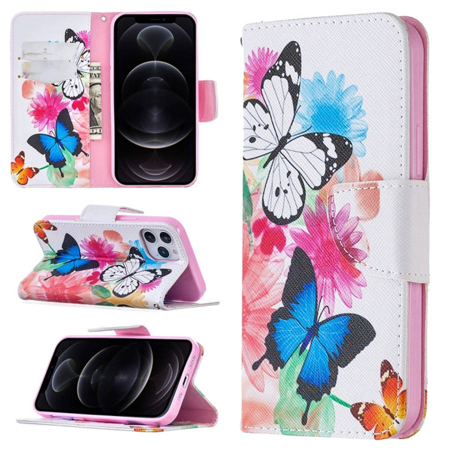 Colored Drawing Pattern Horizontal Flip Leather Case with Holder & Card Slots & Wallet, For iPhon...