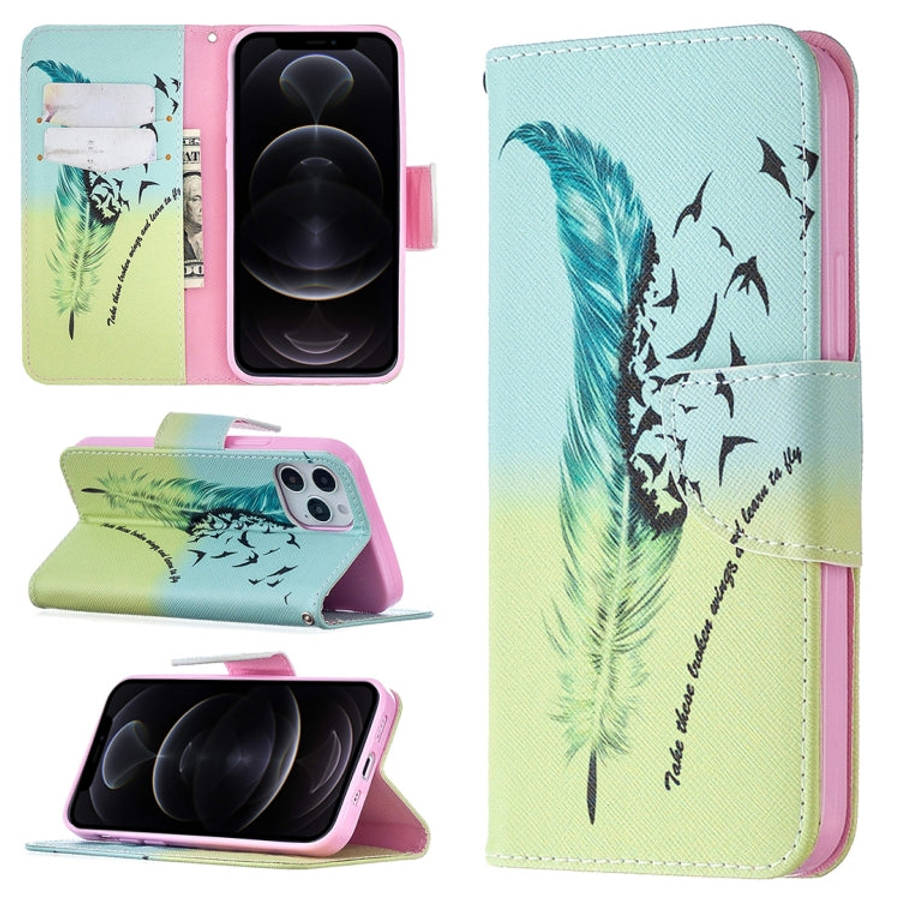 Colored Drawing Pattern Horizontal Flip Leather Case with Holder & Card Slots & Wallet, For iPhon...