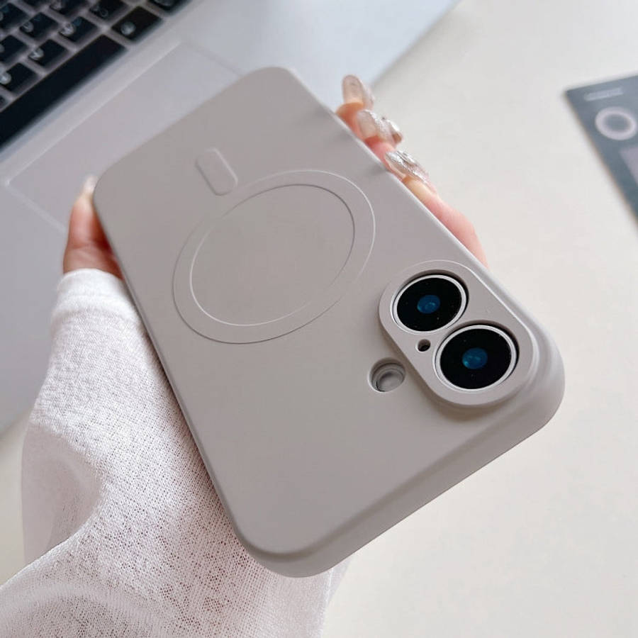 Solid Color Liquid Silicone MagSafe Magnetic Phone Case, For iPhone 16 Pro, For iPhone 16 Plus, F...