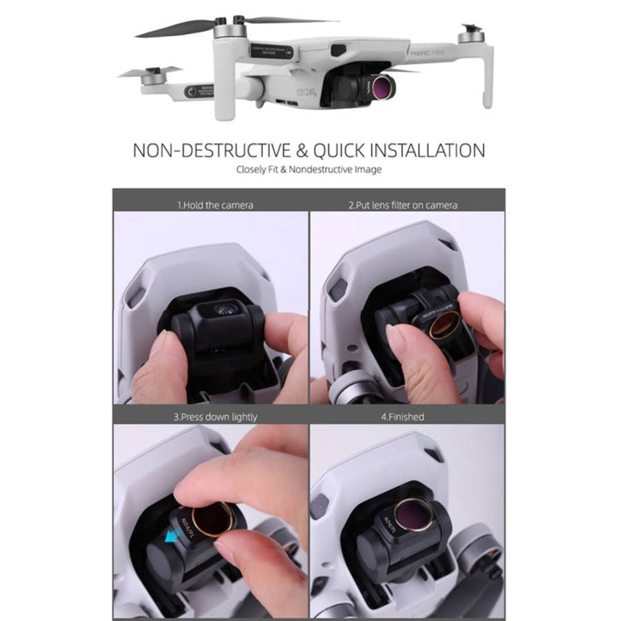 Sunnylife MM-FI9250 Lens Filter For DJI Mini 4K/Mini 2 SE/Mini SE/Mini 2/Mavic Mini, MCUV