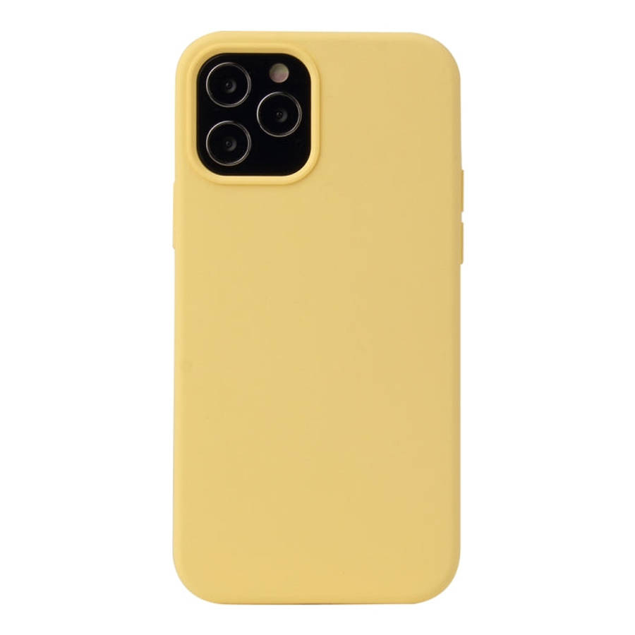 Solid Color Liquid Silicone Shockproof Protective Case, For iPhone 12 mini, For iPhone 12 / 12 Pr...