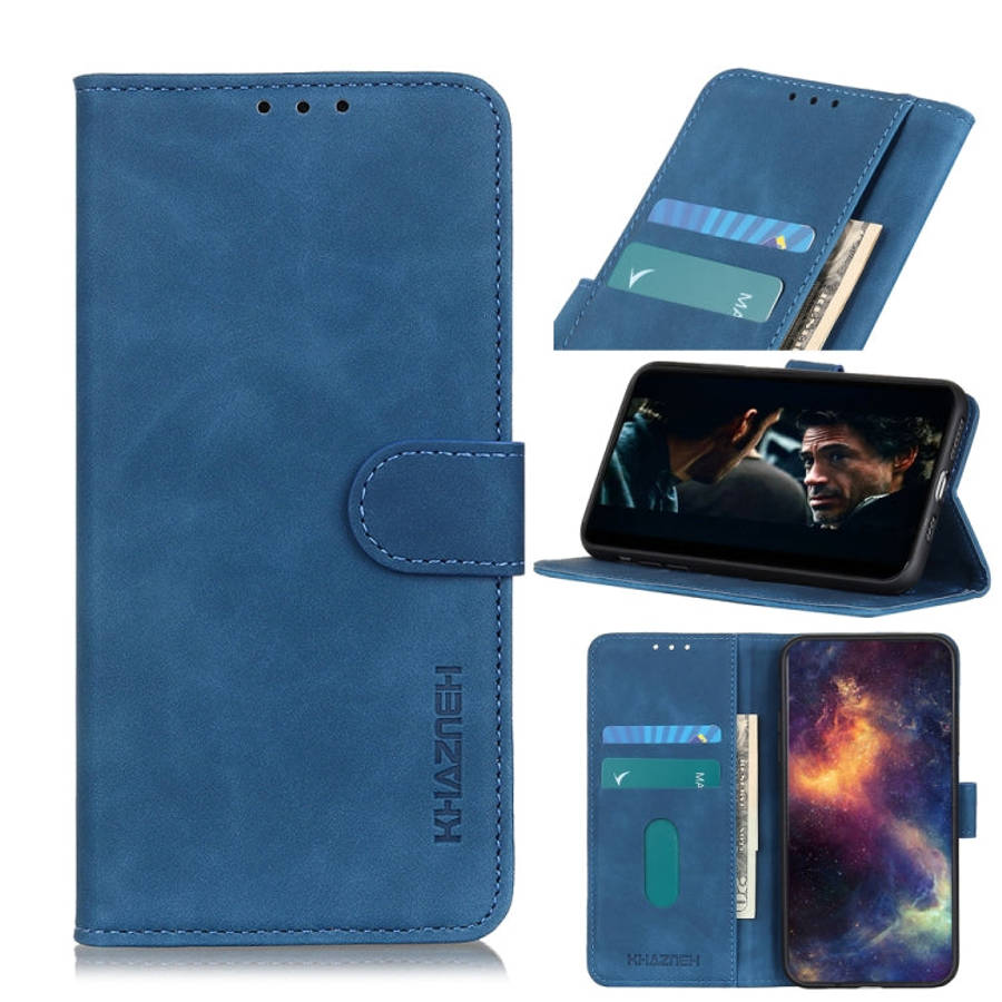 KHAZNEH Retro Texture PU + TPU Horizontal Flip Leather Case with Holder & Card Slots & Wallet, Fo...
