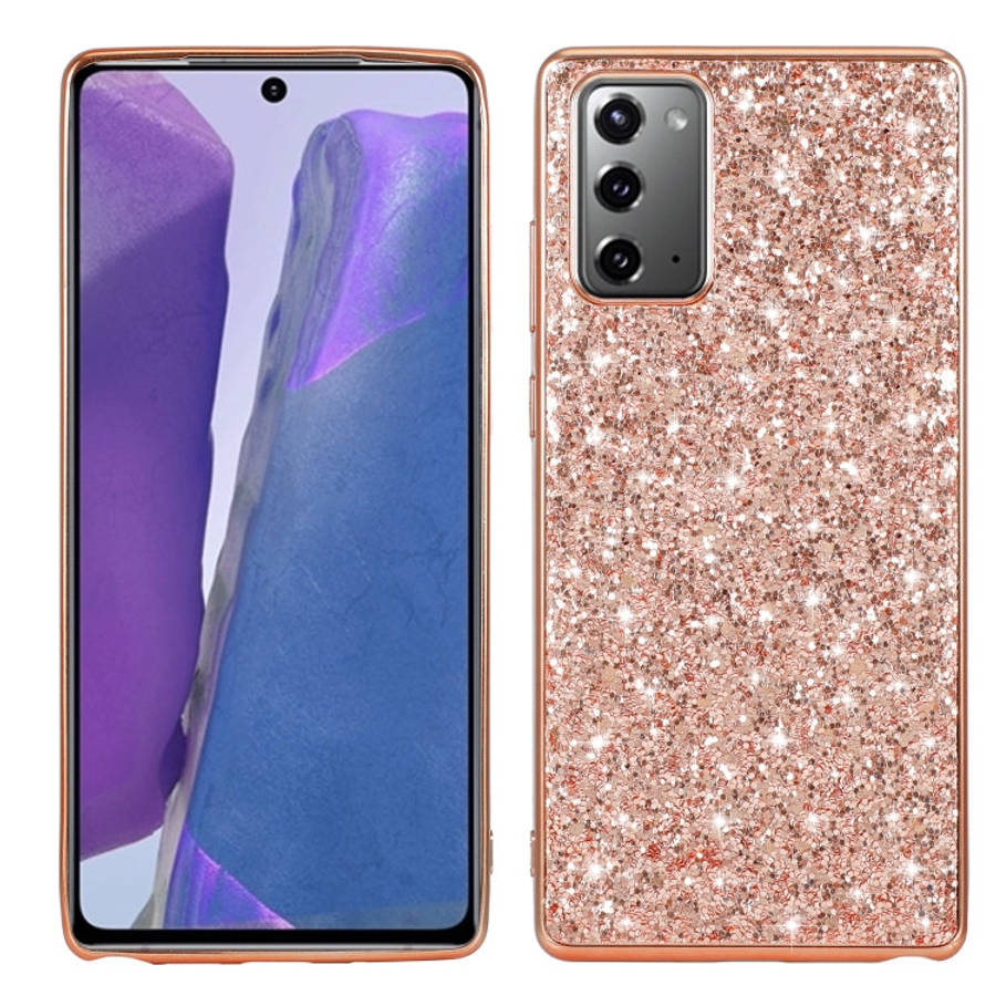 Glitter Powder Shockproof TPU Protective Case, For Samsung Galaxy Note20 Ultra