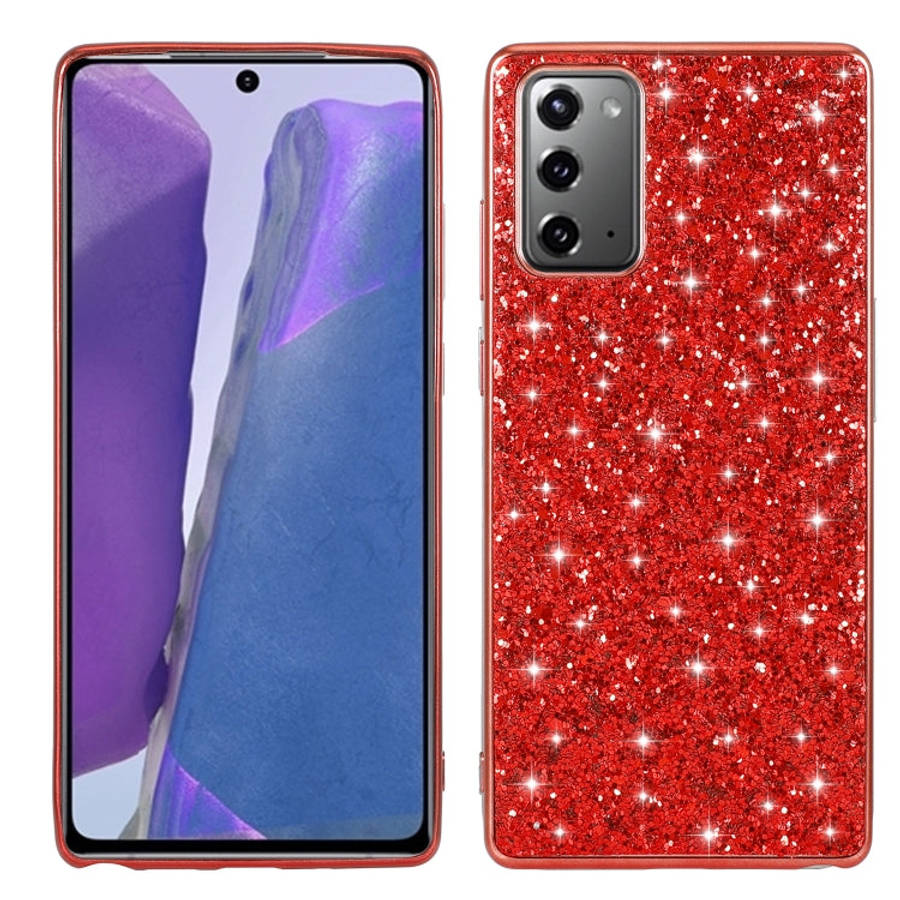 Glitter Powder Shockproof TPU Protective Case, For Samsung Galaxy Note20 Ultra