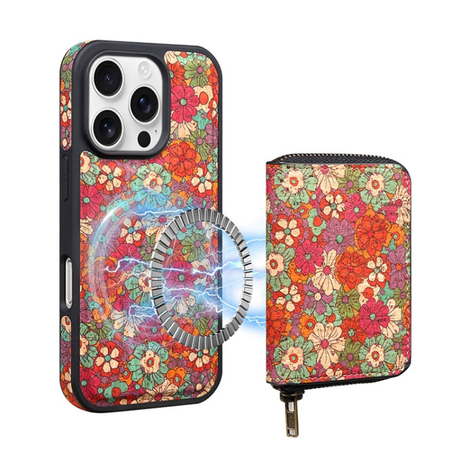 Denior D23 MagSafe Detachable Zipper Wallet Holder Phone Case, For iPhone 16 Pro Max, For iPhone ...