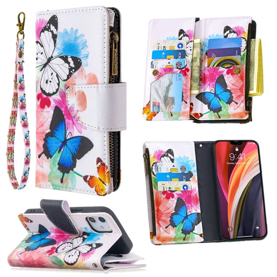 Colored Drawing Pattern Zipper Horizontal Flip Leather Case with Holder & Card Slots & Wallet, Fo...