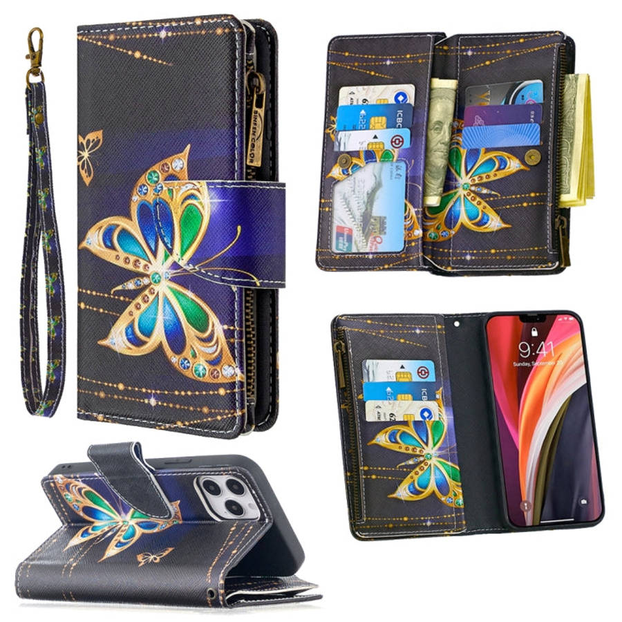 Colored Drawing Pattern Zipper Horizontal Flip Leather Case with Holder & Card Slots & Wallet, Fo...
