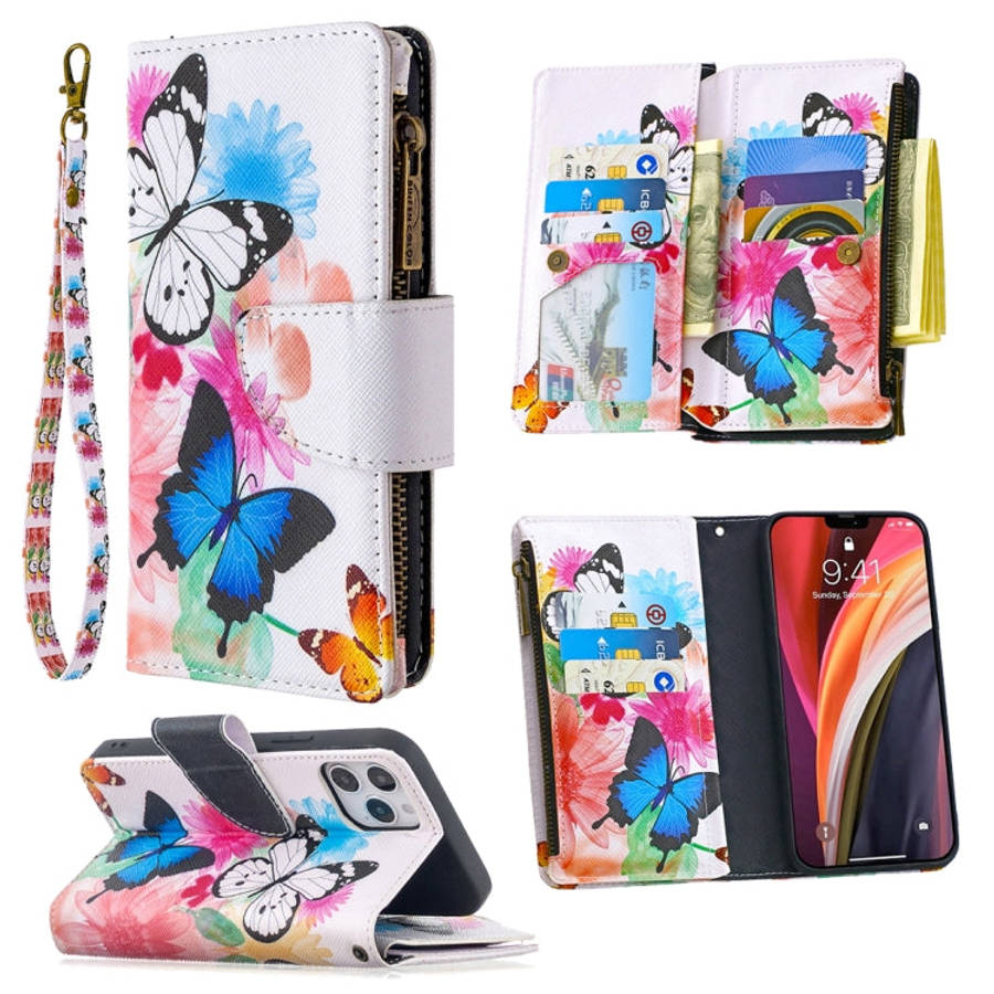 Colored Drawing Pattern Zipper Horizontal Flip Leather Case with Holder & Card Slots & Wallet, Fo...