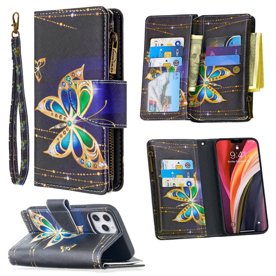 Colored Drawing Pattern Zipper Horizontal Flip Leather Case with Holder & Card Slots & Wallet, Fo...