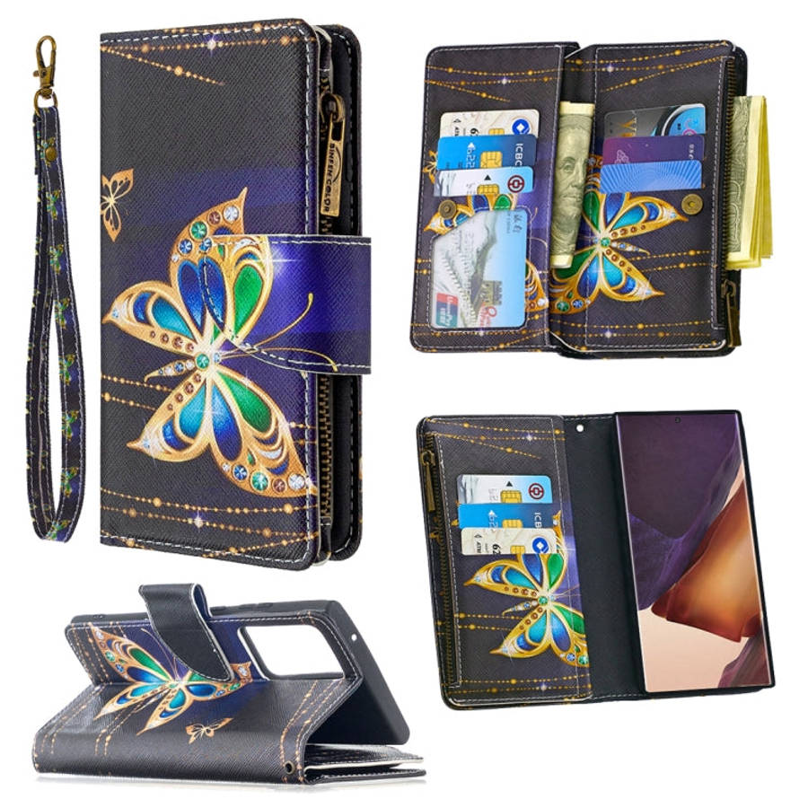 Colored Drawing Pattern Zipper Horizontal Flip Leather Case with Holder & Card Slots & Wallet, Fo...